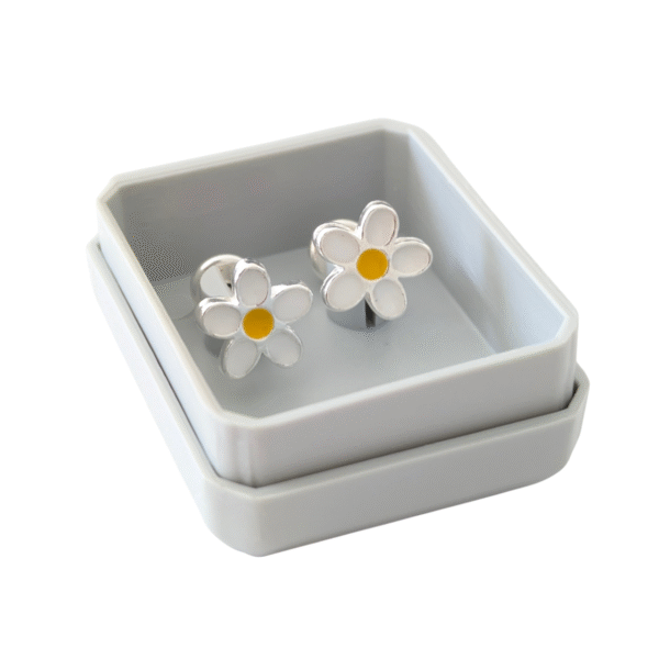 AA-161 aros abridores flor plata 925
