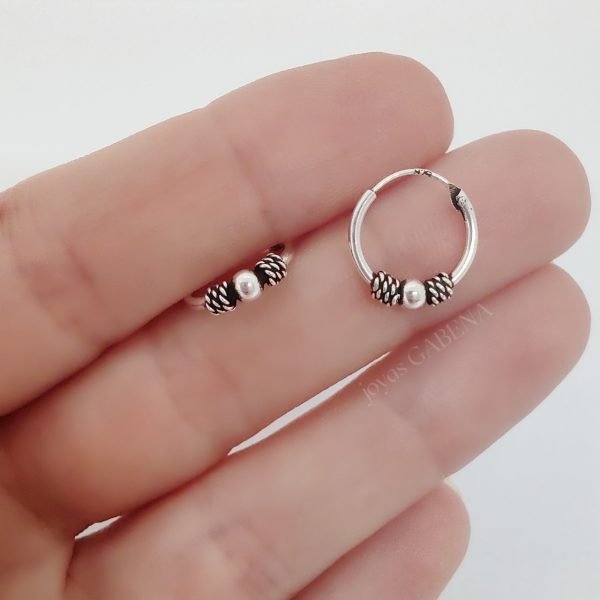 AC-5 aros bali plata 12mm