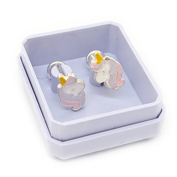 aros abridores unicornio plata