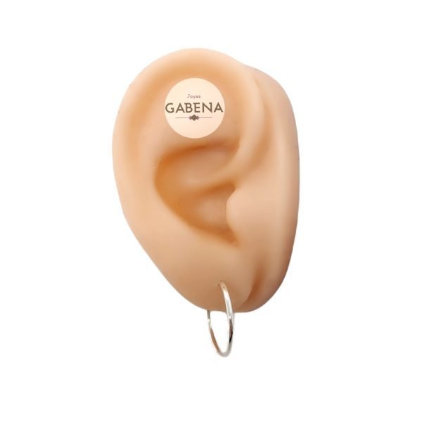 aros argollas cubano 1 plata 925
