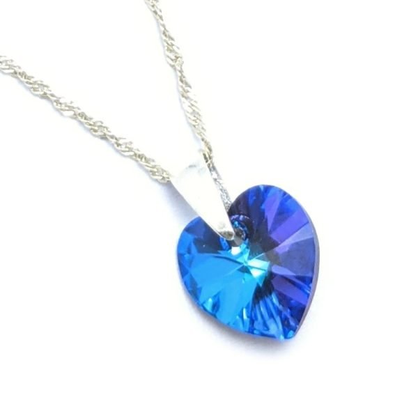 collar corazon Heliotrope 10mm