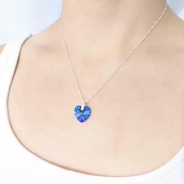 Collar Swarovski Corazón Heliotrope