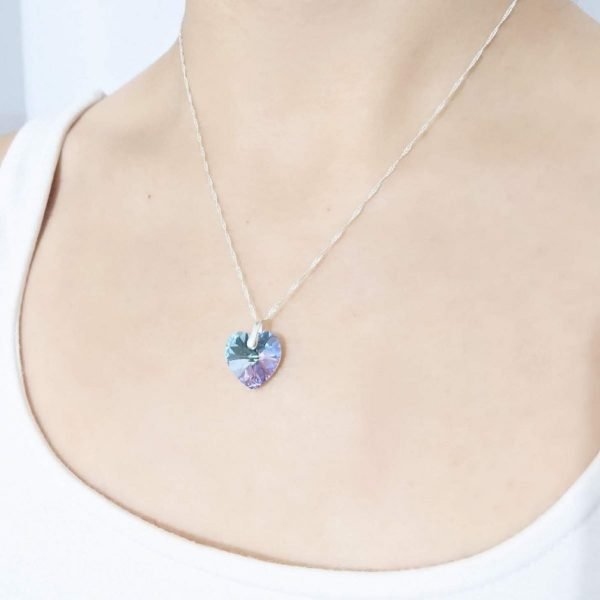 Collar Swarovski Corazón Vitrail Light