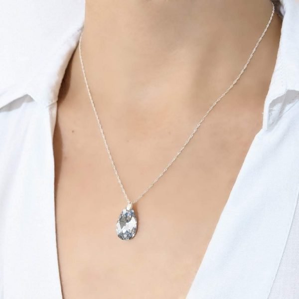 Collar Swarovski comet argent