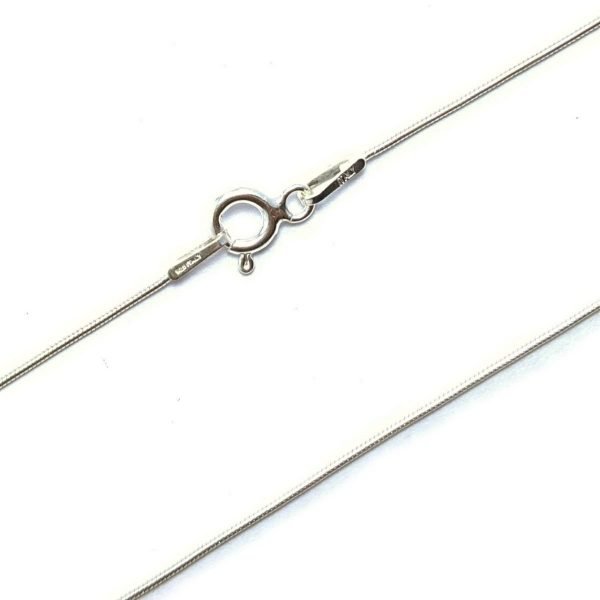 Cadena Clapton 1mm Cola de Raton 45cm Plata 925