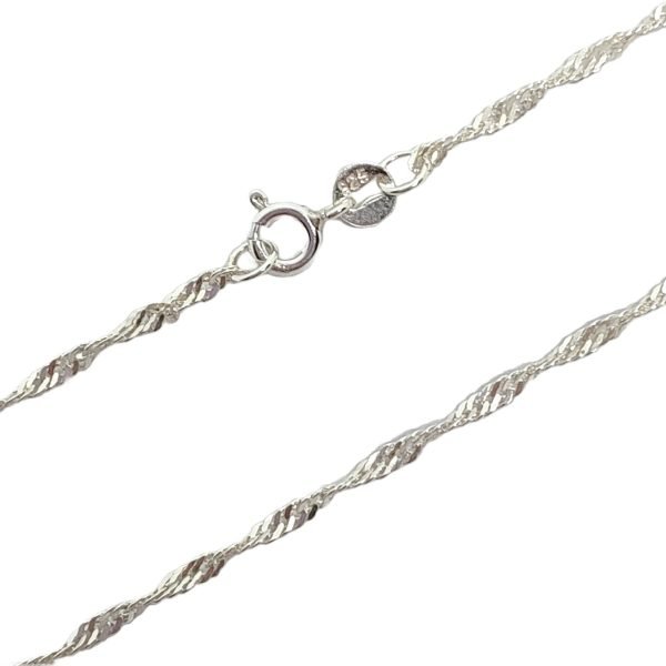 ca-39 cadena singapur 2mm 50cm plata 925