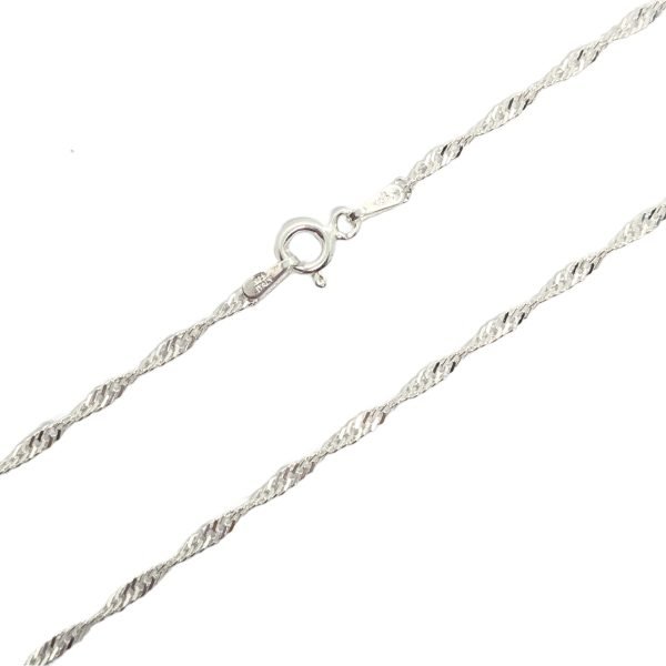 cadena singapur 2mm plata 925