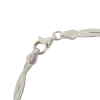 Pulsera Doble Cadena Trenzada Plata