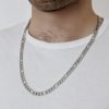 Cadena fígaro hombre acero