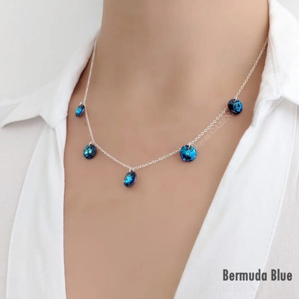 collar cristal rivoli plata