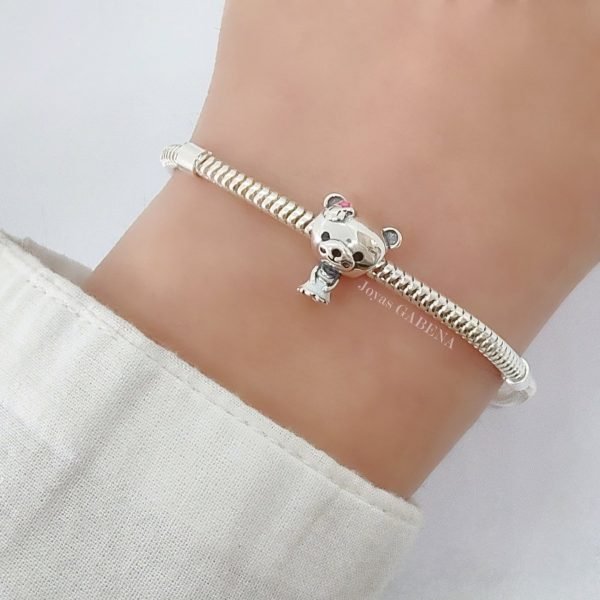 Dije Charm Osa Con Vestido Plata 925