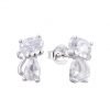 aros gatos cristal plata 925