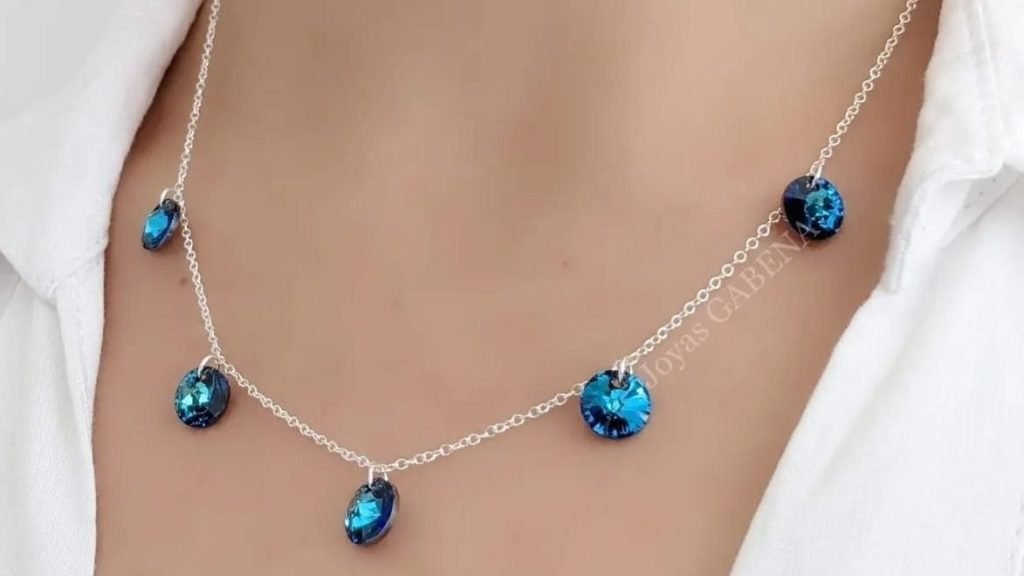 collar cristal rivoli plata