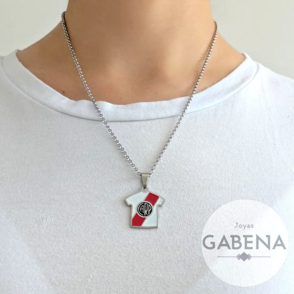 COAA-53 collar camiseta river plate - acero quirúrgico