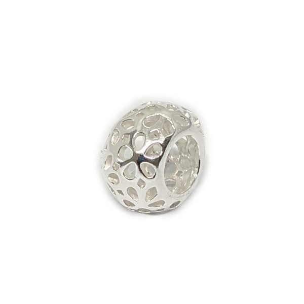 Dije Charm Dona Flores Caladas Plata