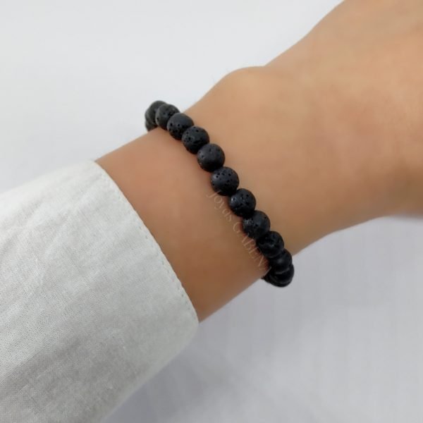 Pulsera Piedras Naturales Ajustable lava