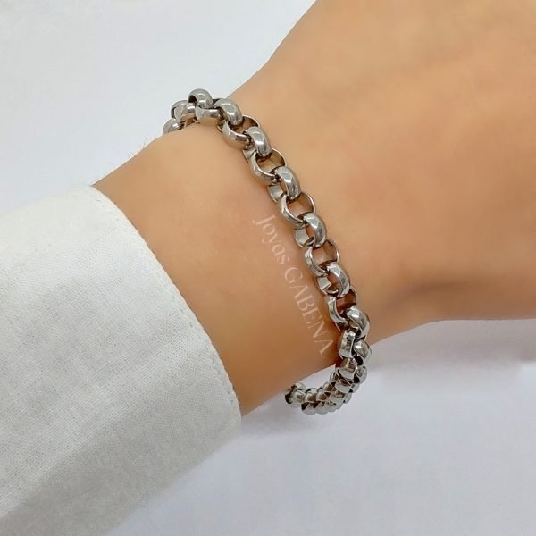 Pulsera Rolo 7mm Acero Quirúrgico