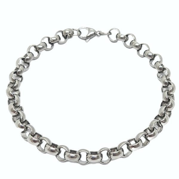 Pulsera Rolo 7mm Acero Quirúrgico