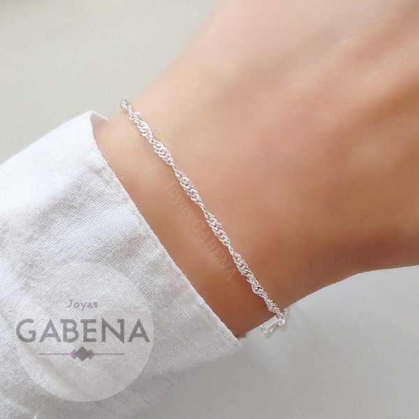 PC-110 pulsera singapur plata 925