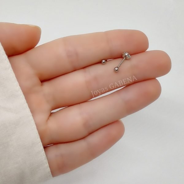 aros abridores bolita 2.5mm acero quirúrgico
