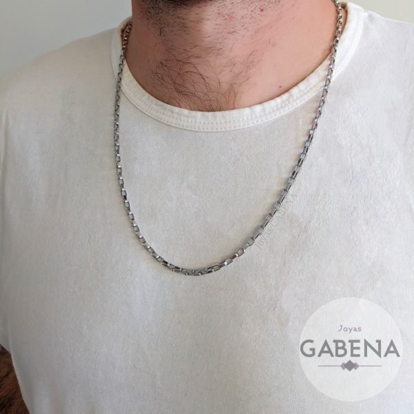 Cadena Veneciana 3mm Hombre Acero Quirúrgico - 60cm