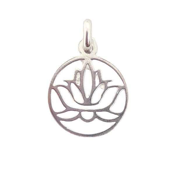 DI-242 flor de loto plata 925