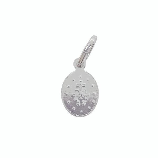 Dije Medalla Milagrosa Mini Plata 925 - Imagen 5