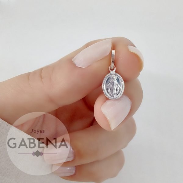 Dije Medalla Milagrosa plata 925 mini