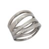PAC-32 Pulsera Brazalete Lineas Onduladas Acero Quirúrgico